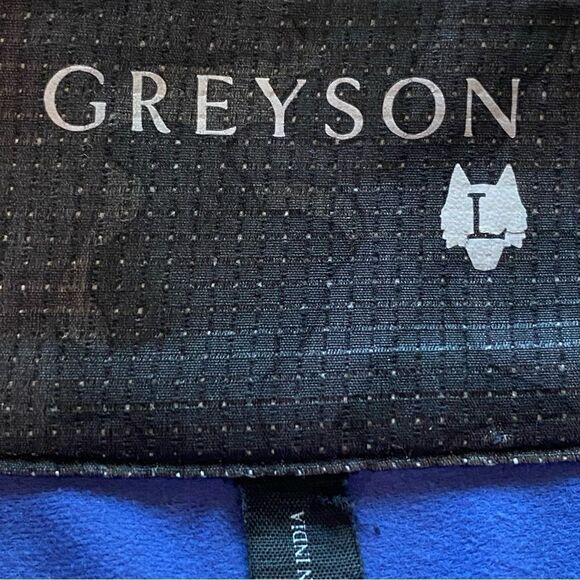 Greyson Blue 1/4 Zip Long Sleeve Performance Pullover Size Large - Picture 3 of 13